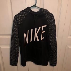 NIKE Black & White Triangle Polka Dot Hoodie